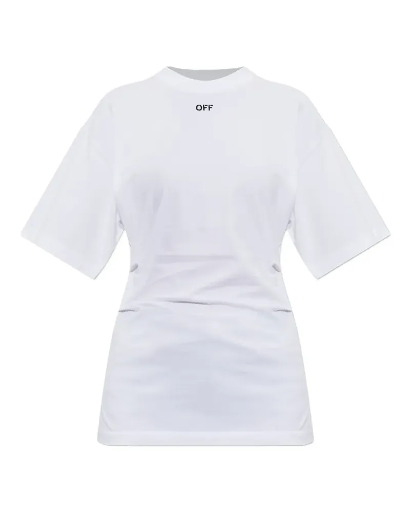 OFF-WHITE Off Stamp T-Shirt mit Logo-Print - Weiß Weiß
