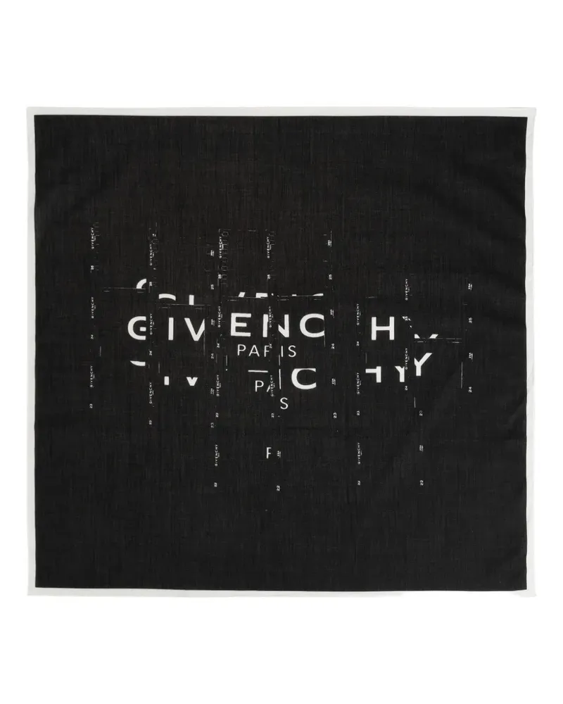 Givenchy Schal mit Logo-Print - Schwarz Schwarz