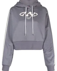 GCDS Hoodie mit Logo-Print Grau