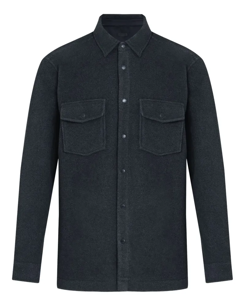 Osklen Hemdjacke mit Knopfleiste - Grau Grau