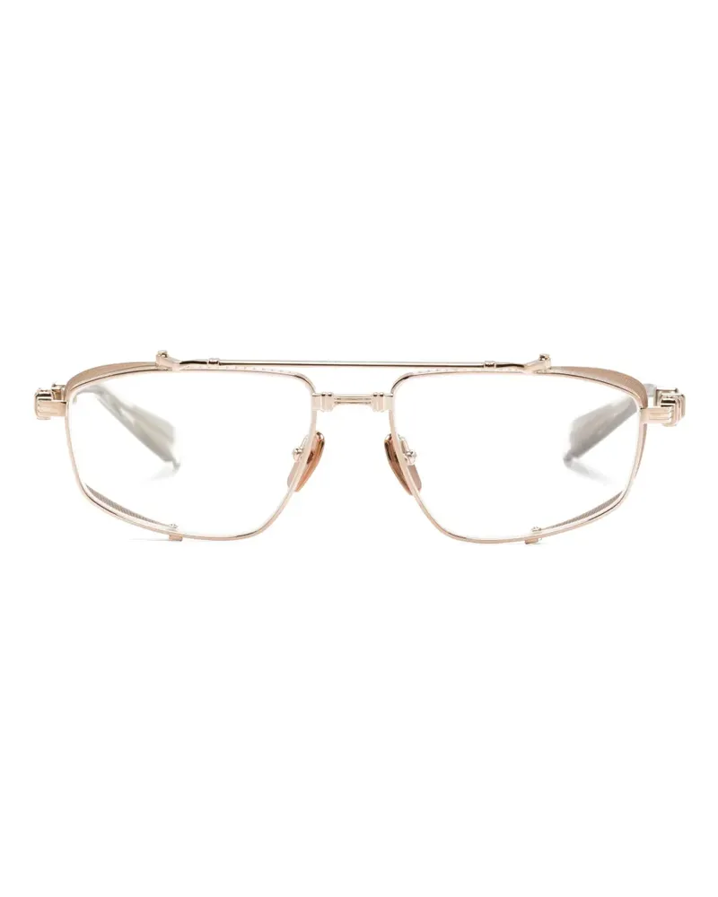 Balmain Zweifarbige Pilotenbrille - Gold Gold