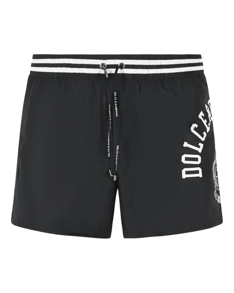Dolce & Gabbana Badeanzug mit Logo-Print - Schwarz Schwarz