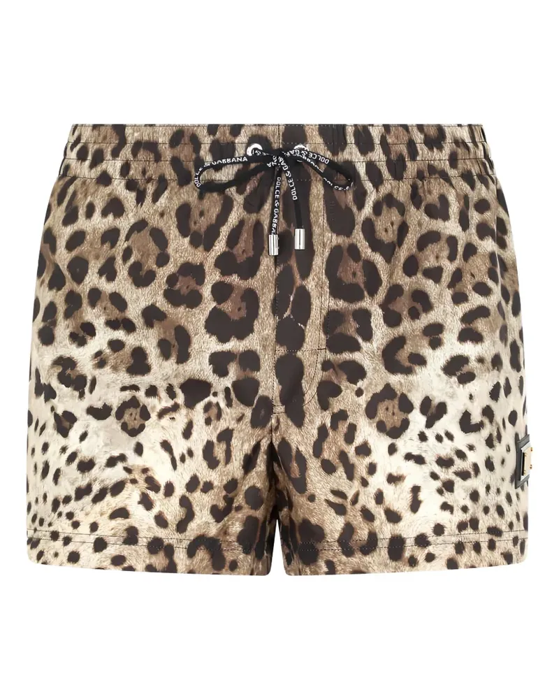 Dolce & Gabbana Badeanzug mit Logo-Print - Schwarz Schwarz
