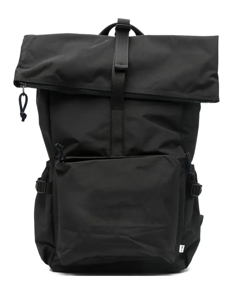 NN 07 roll-top ripstop backpack - Schwarz Schwarz
