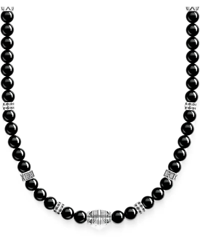 Thomas Sabo Halskette aus Sterlingsilber mit Onyx Silber