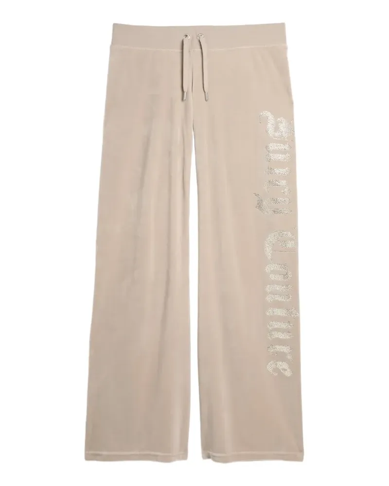 Juicy Couture Jogginghose mit geradem Bein und Strass-Logo - Nude Nude