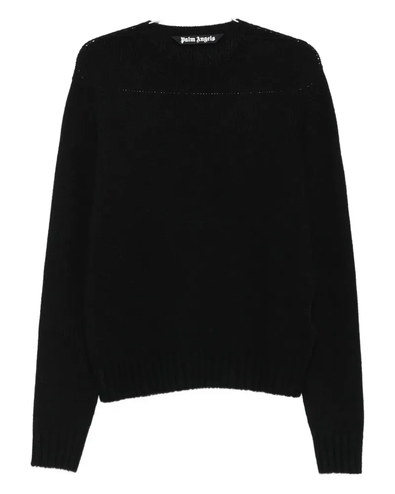 Palm Angels Pullover mit Rundhalsausschnitt - Schwarz Schwarz