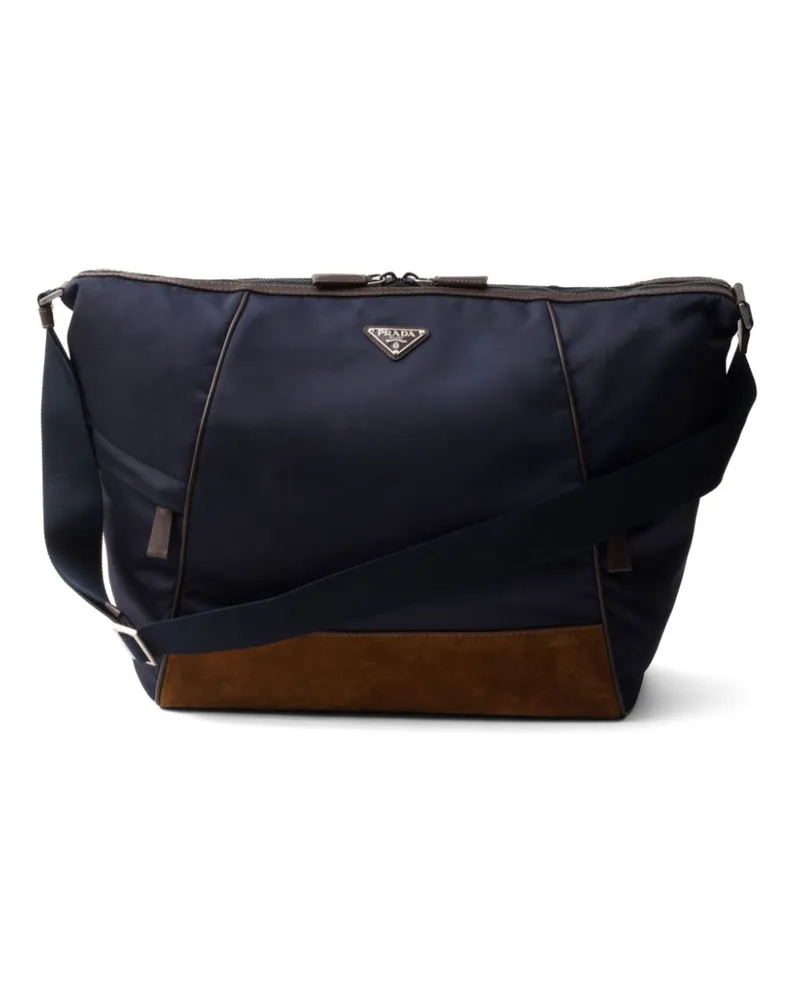 Prada Schultertasche mit Einsätzen - Blau Blau