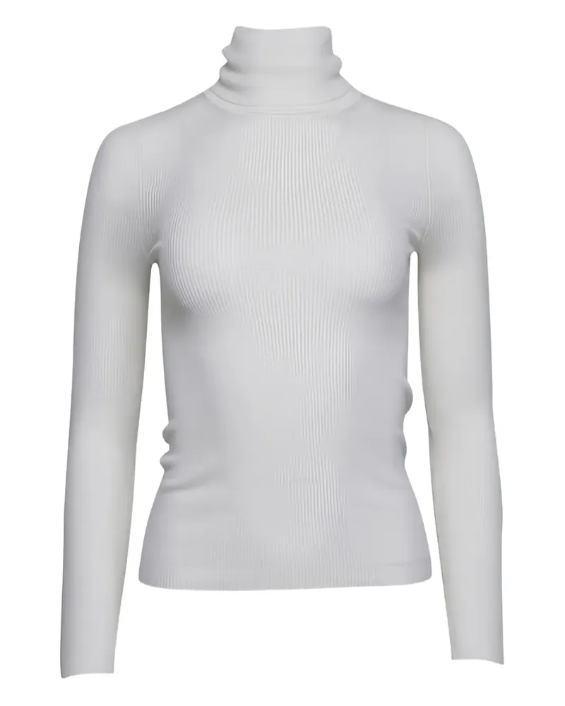TWP Jerseyoberteil mit Rollkragen - Weiß Weiß