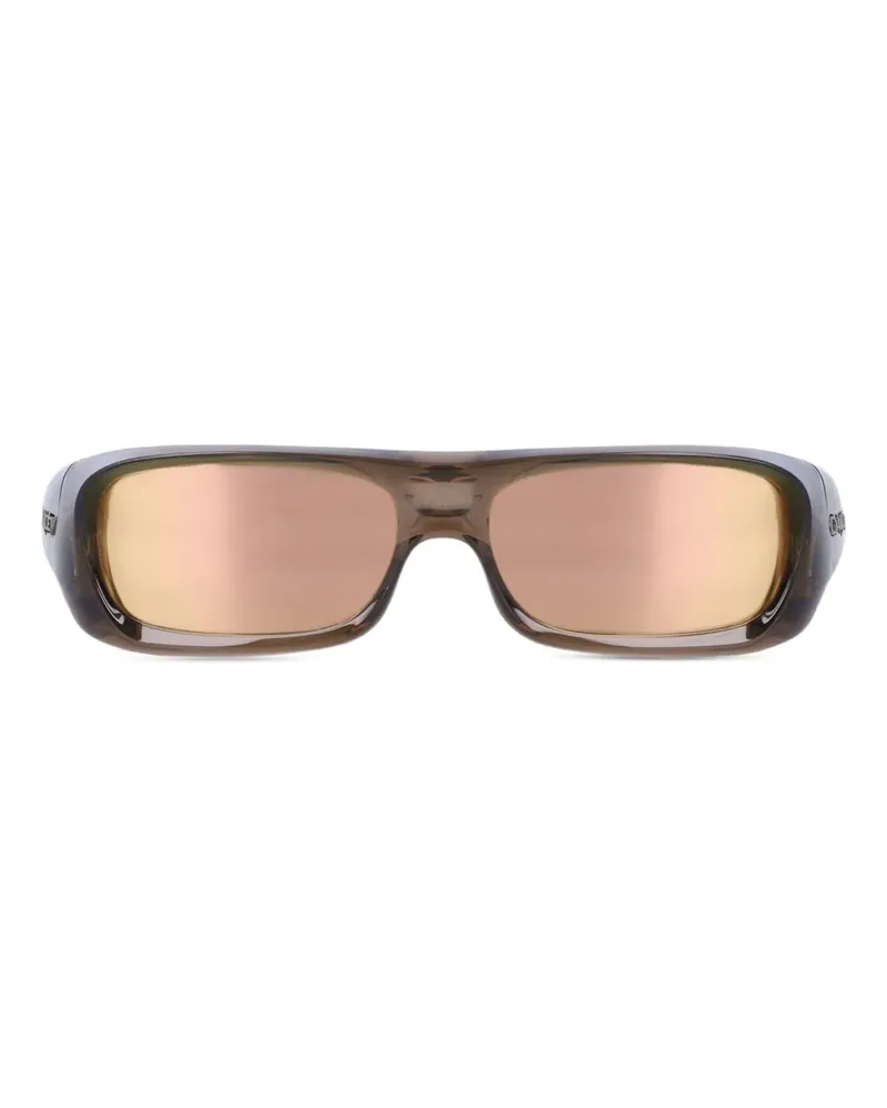 Oakley Eckige Sonnenbrille - Grau Grau