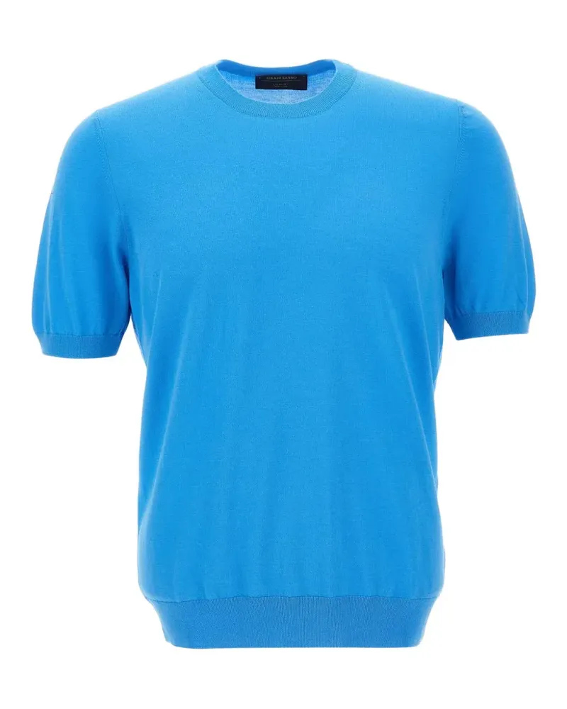 Gran Sasso short-sleeve crew-neck T-shirt - Blau Blau