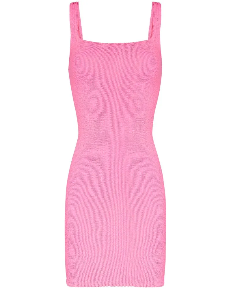 Hunza G Kleid mit schmalem Schnitt - Rosa Rosa