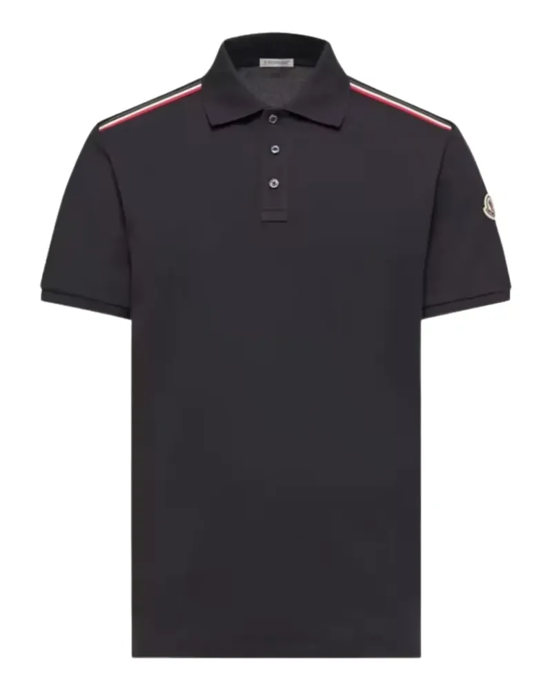 Moncler stripe polo shirt - Blau Blau