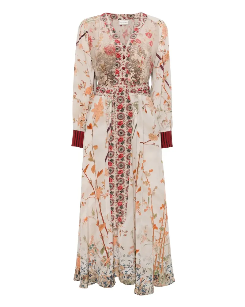 Pierre-Louis Mascia Trapezio midi dress - Nude Nude