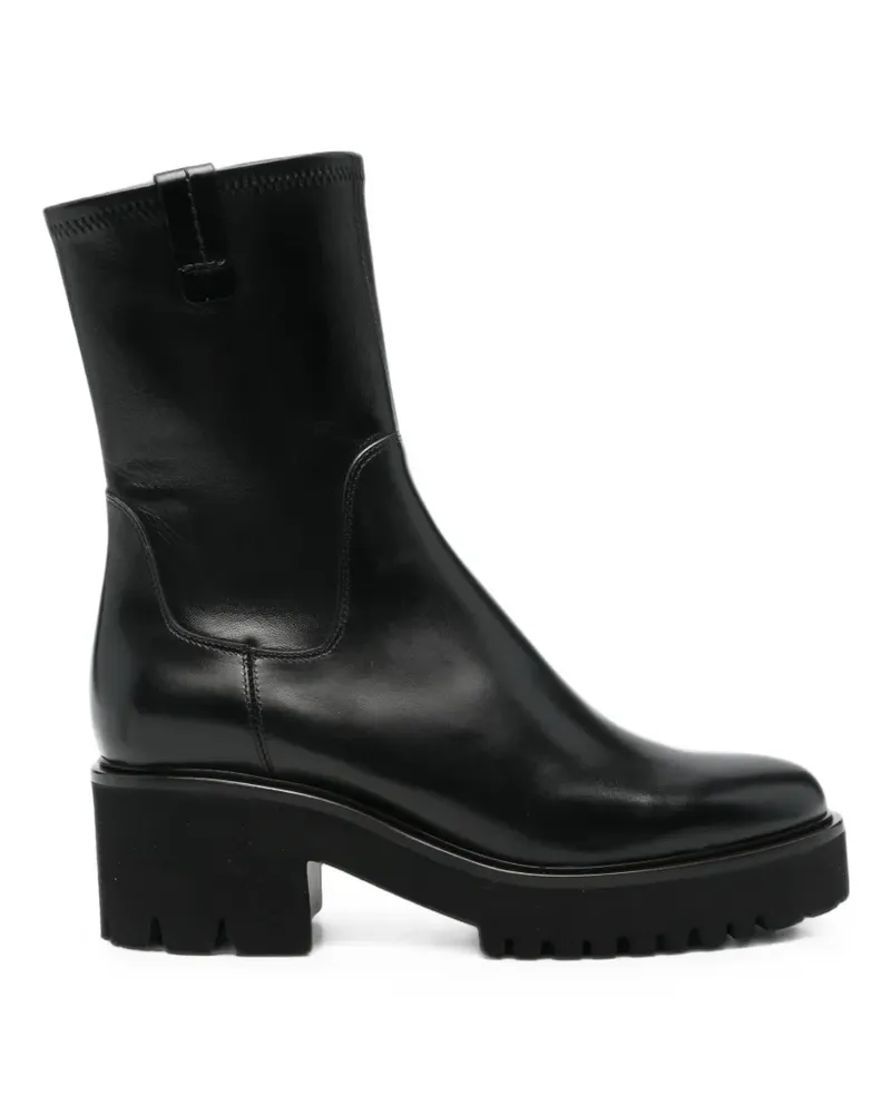 Truman's Shoes chunky-sole leather ankle boots - Schwarz Schwarz