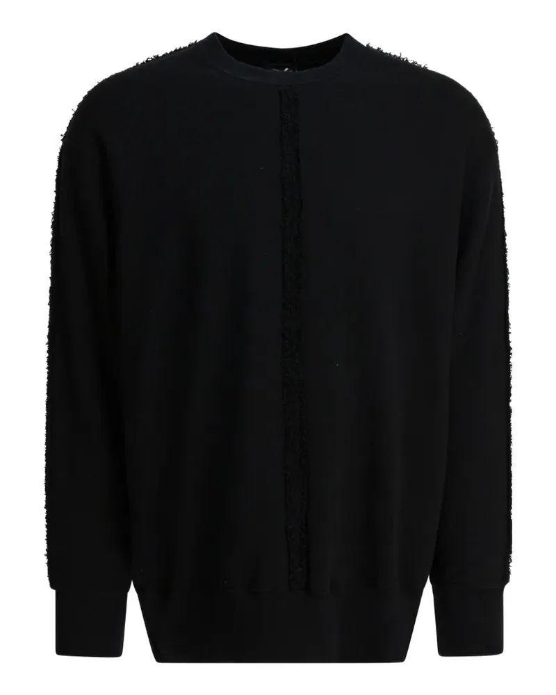 Comme des Garçons Sweatshirt mit ungesäumten Kanten - Schwarz Schwarz