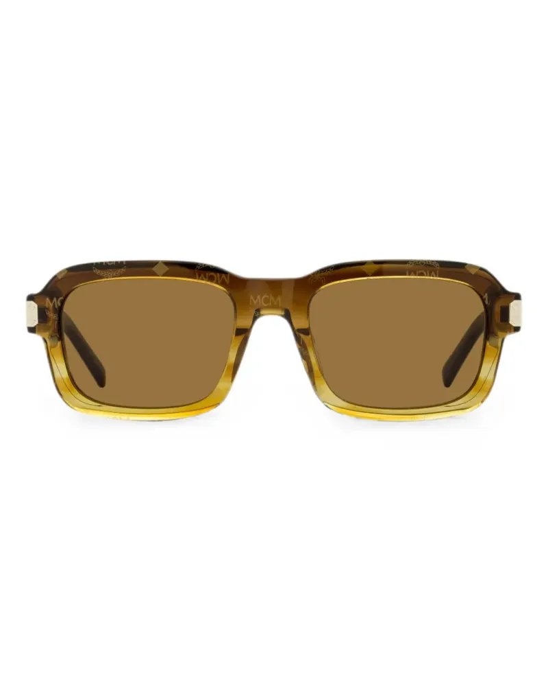 MCM Visetos rectangle-frame sunglasses - Braun Braun