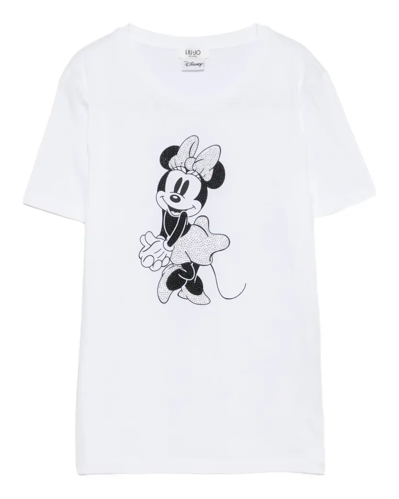 Liu Jo x Disney T-Shirt mit Strass - Weiß Weiß