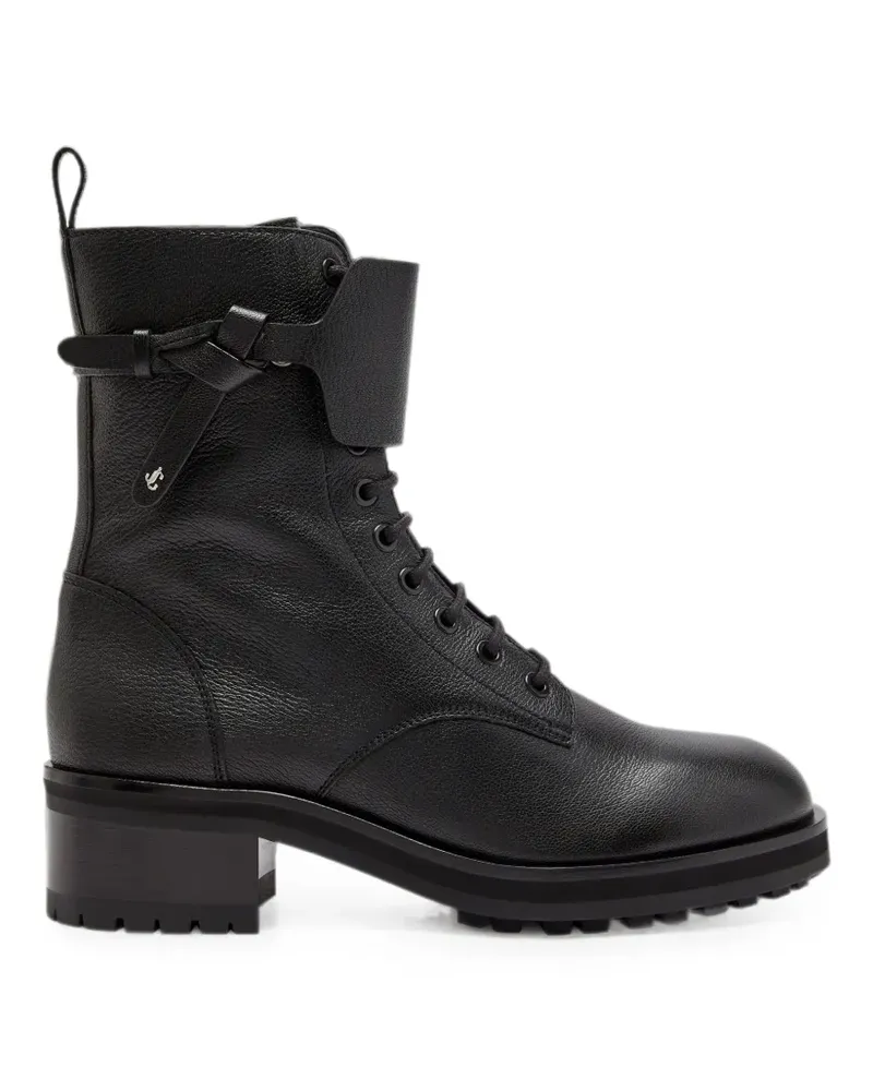 Jimmy Choo Rosabel leather combat boots - Schwarz Schwarz