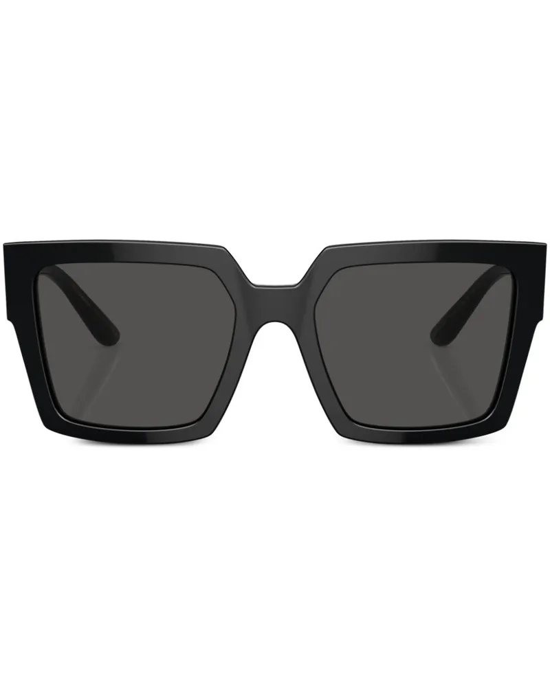 Dolce & Gabbana Sonnenbrille mit eckigem Gestell - Schwarz Schwarz