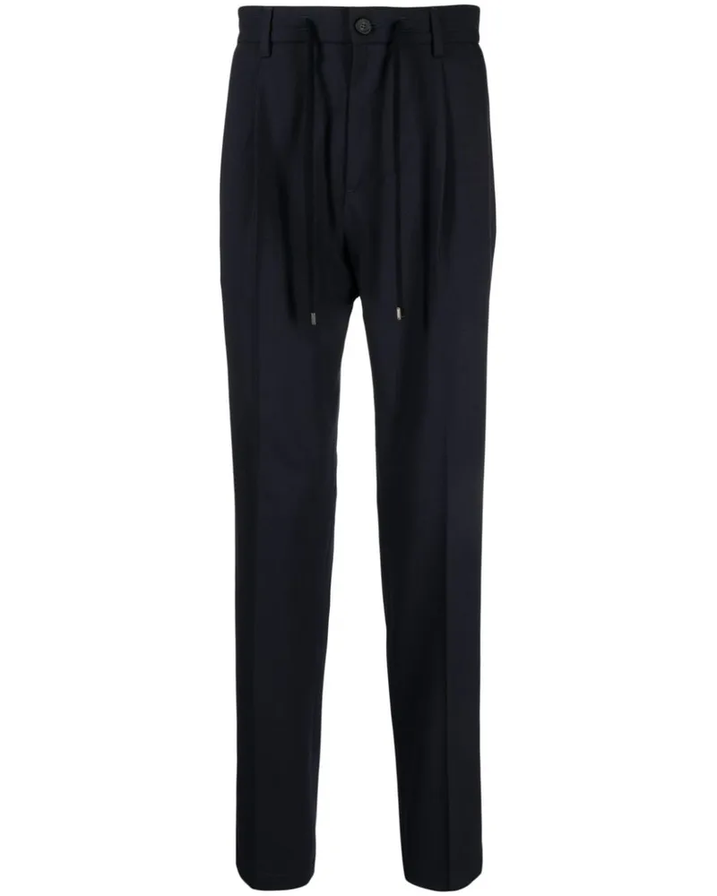 Peserico Tapered-Hose mit Kordelzug - Blau Blau