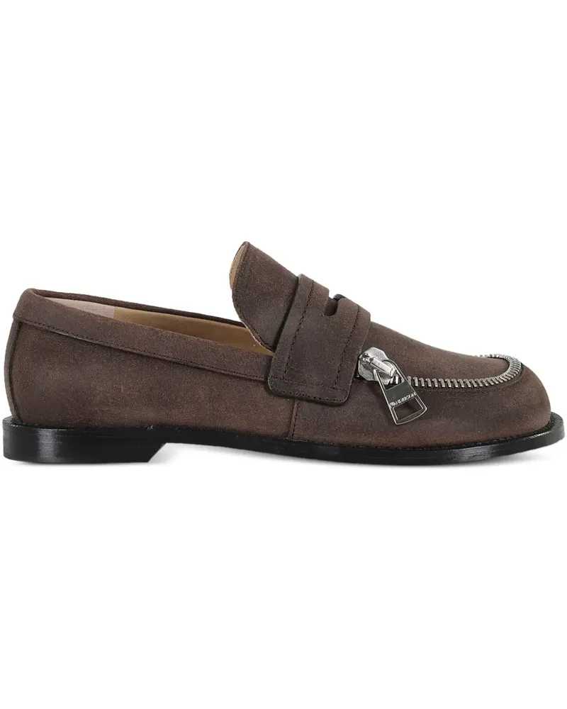 J.W.Anderson Loafer mit Reißverschlussdetail - Braun Braun