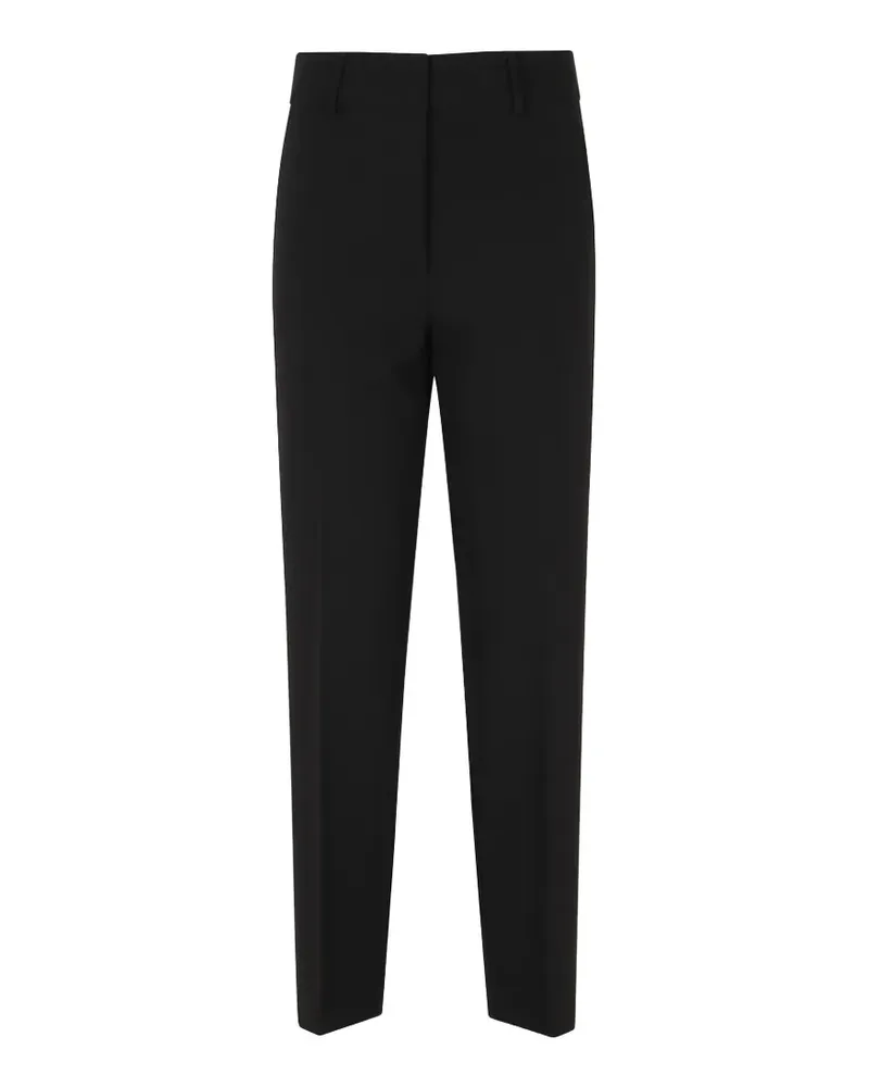 Seventy Gürtelschlaufenhose mit Bügelfalten - Schwarz Schwarz