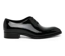 Oxford-Schuhe aus Lackleder - Schwarz