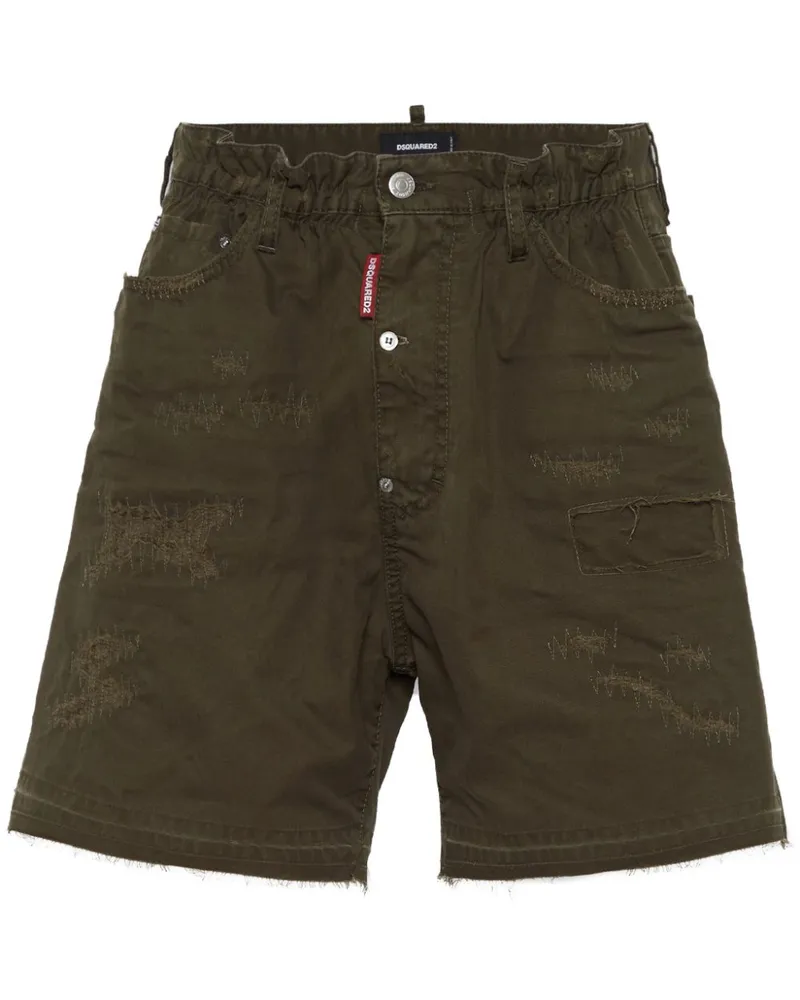 Dsquared2 Bestickte Shorts - Grün Grün