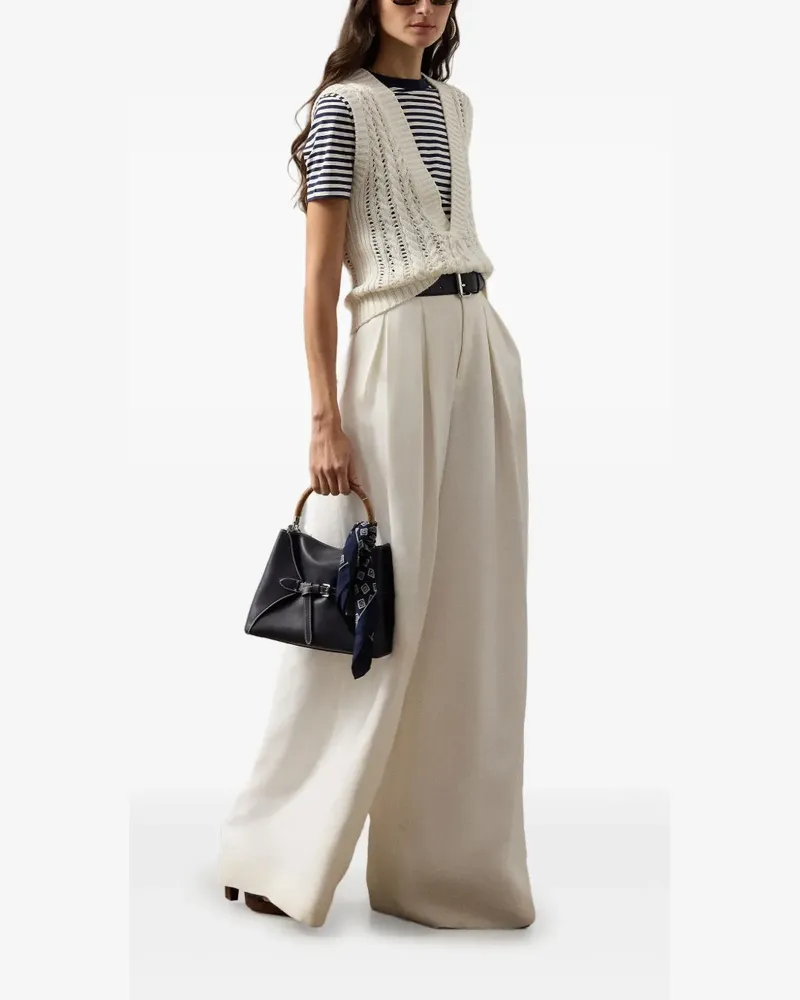 Ralph Lauren Pullunder mit Zopfmuster - Nude Nude