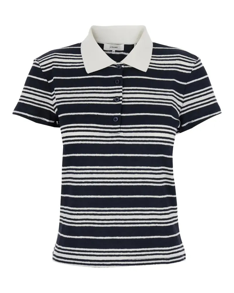 Frame Denim striped polo top - Blau Blau