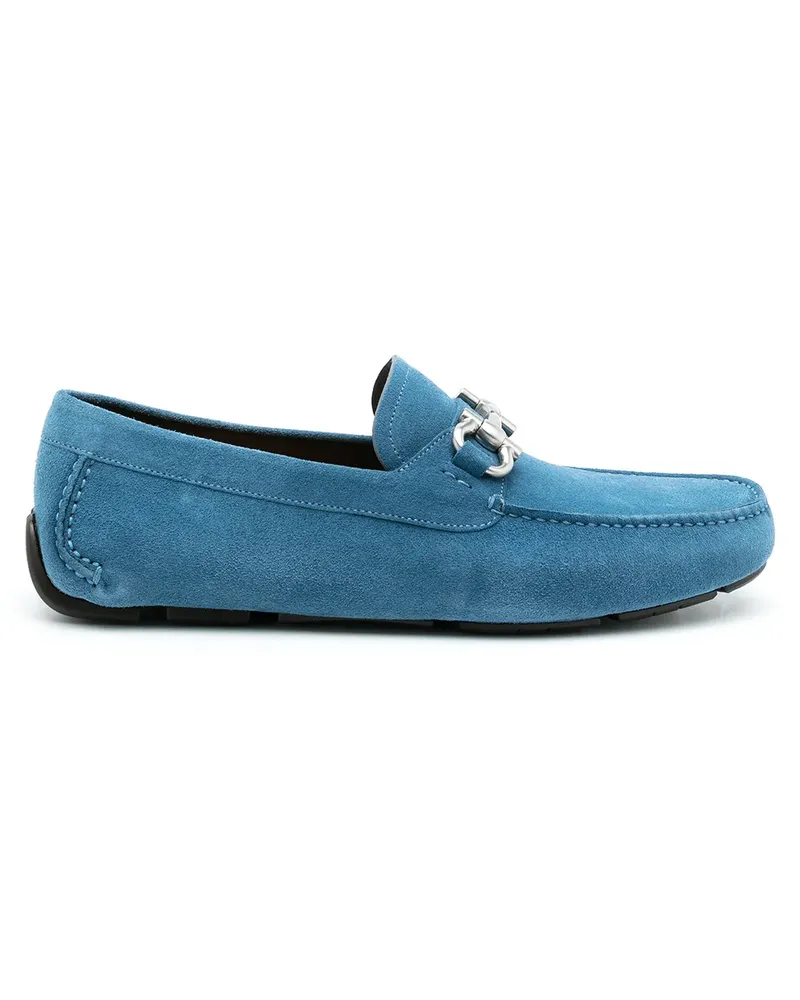 Ferragamo Loafer aus Wildleder - Blau Blau