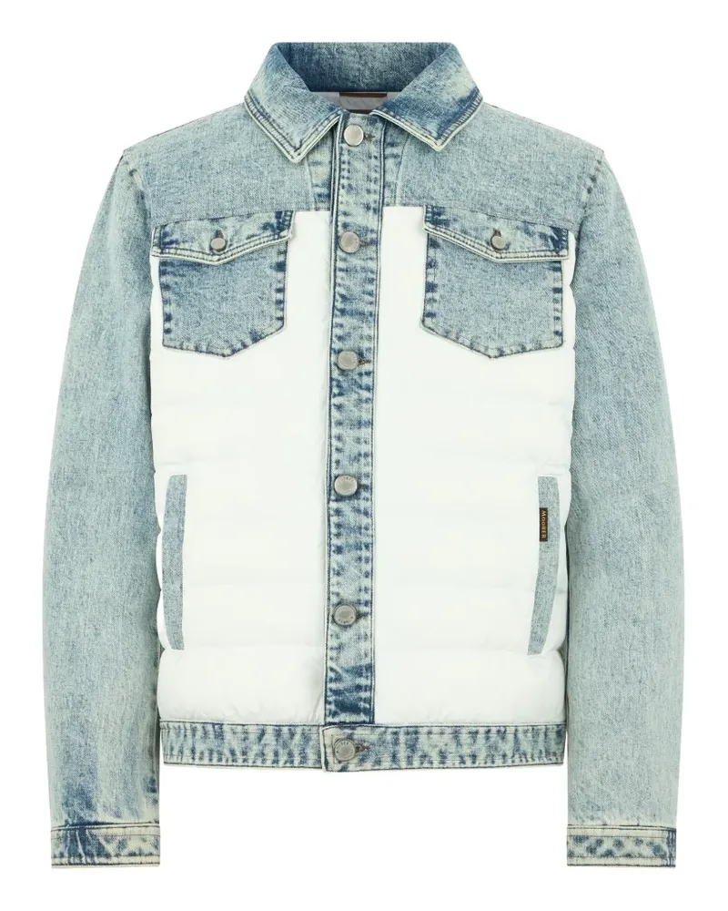 MOORER padded denim jacket - Blau Blau