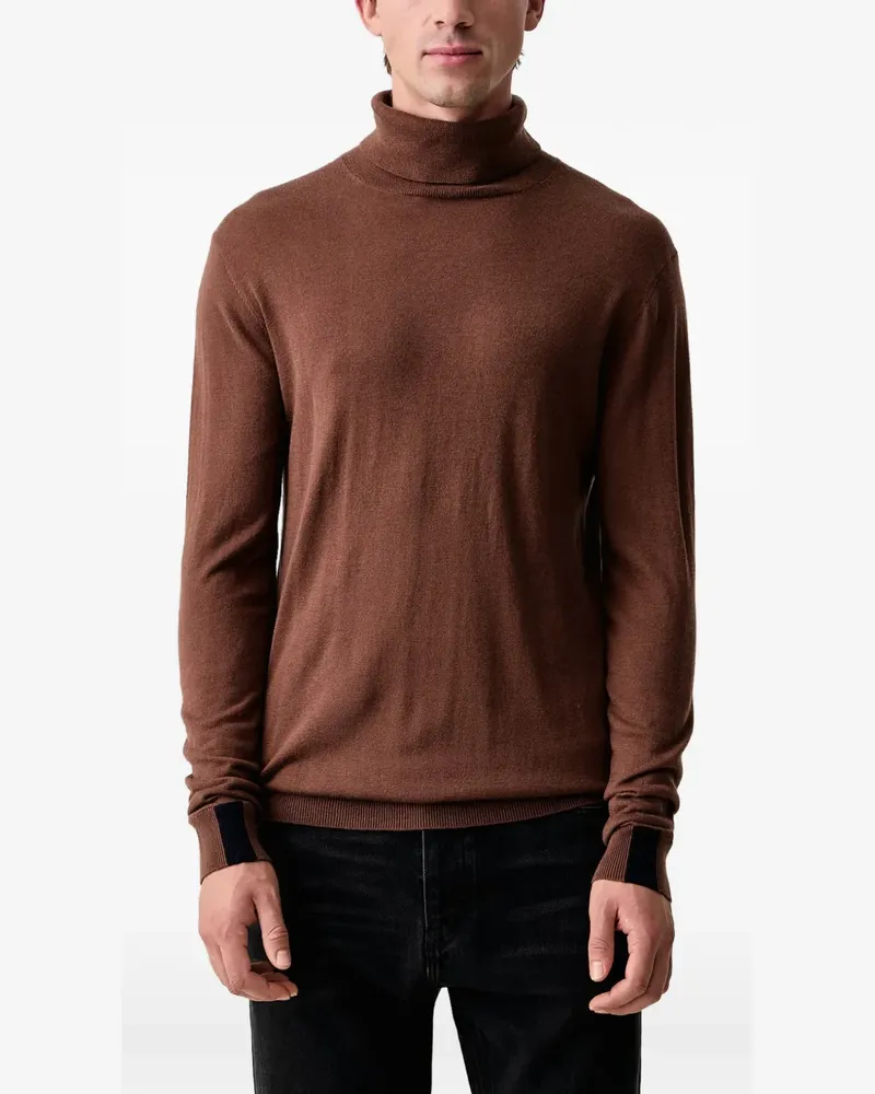 Mos Mosh roll-neck knitted sweater - Braun Braun