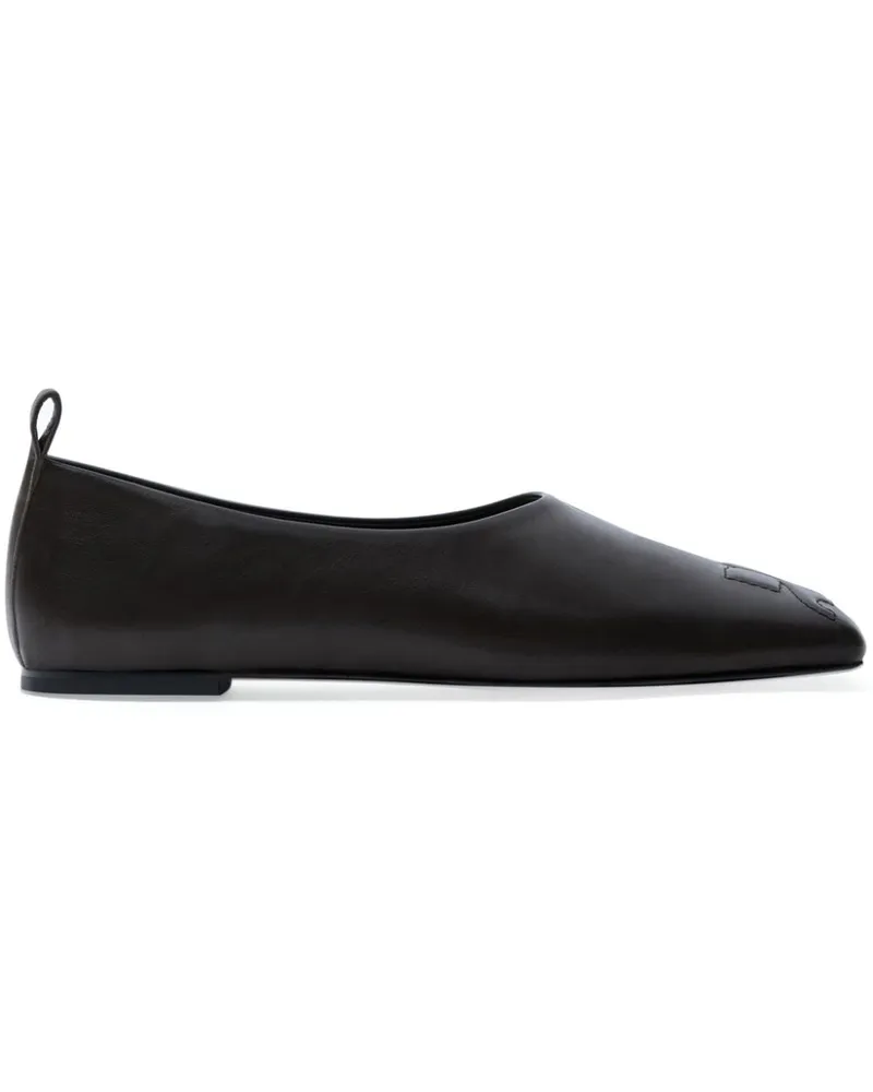 Courrèges Klassische Loafer - Schwarz Schwarz