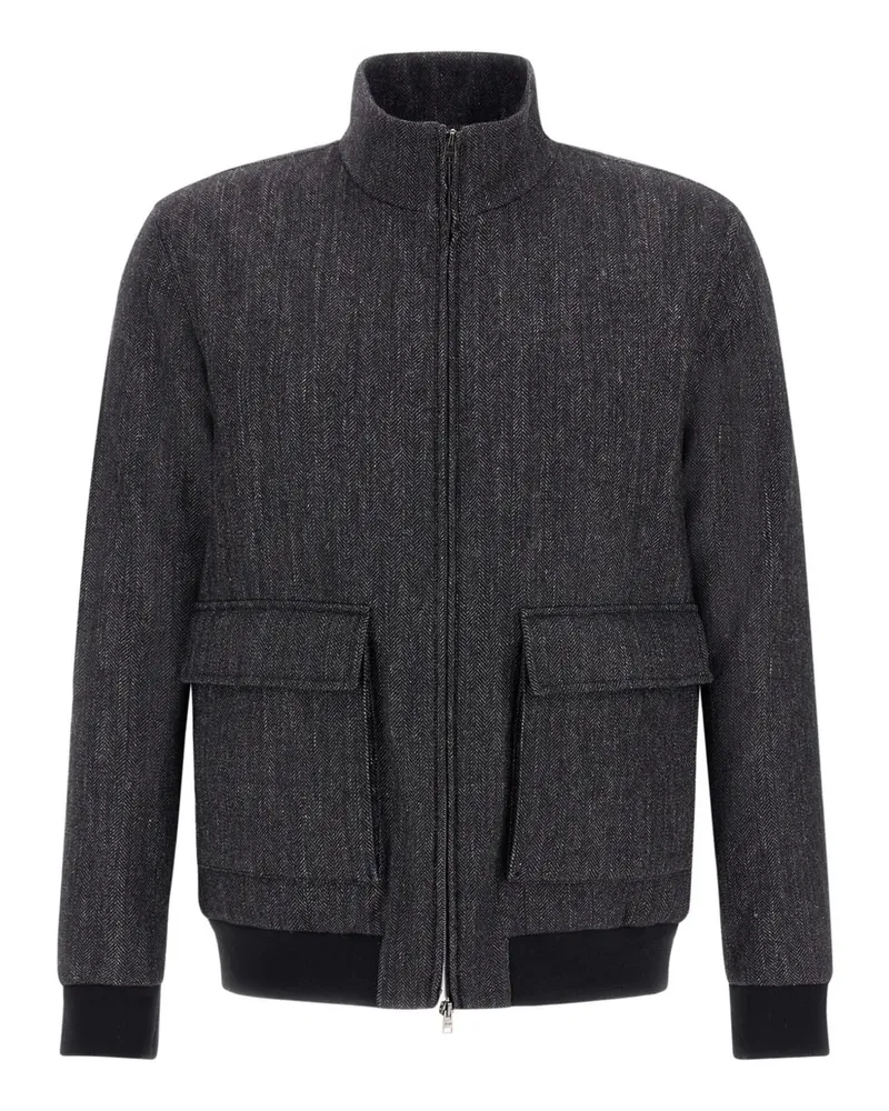 Herno Bomberjacke mit Klappentaschen - Grau Grau