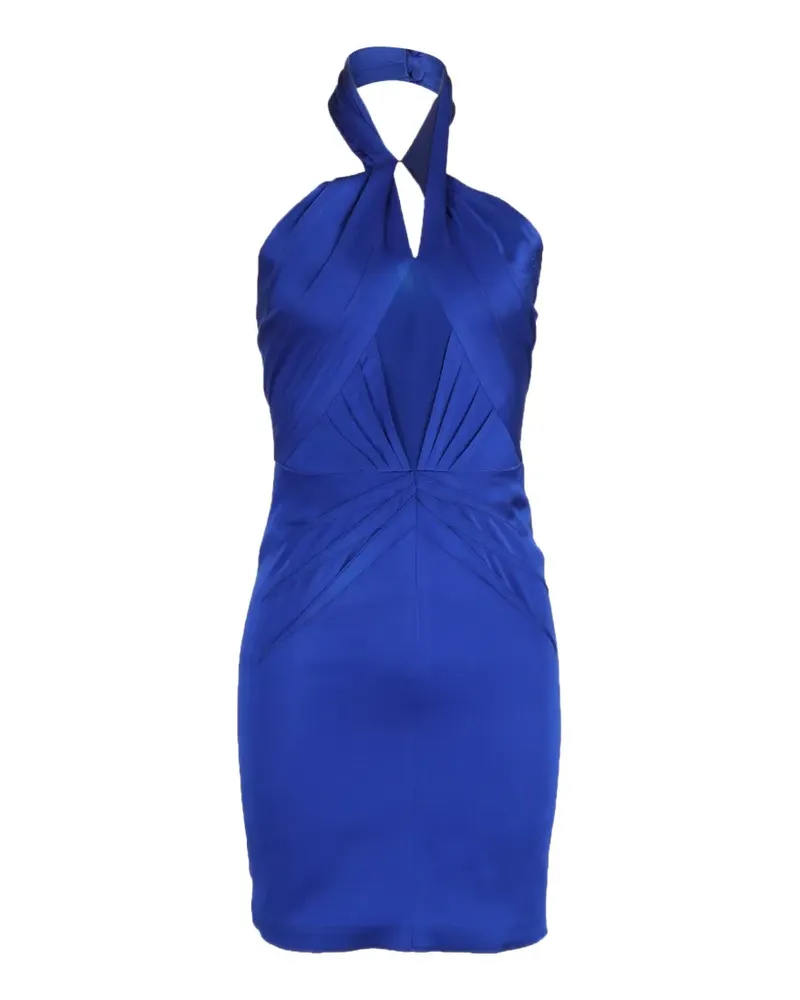 Zac Posen halterneck mini dress - Blau Blau
