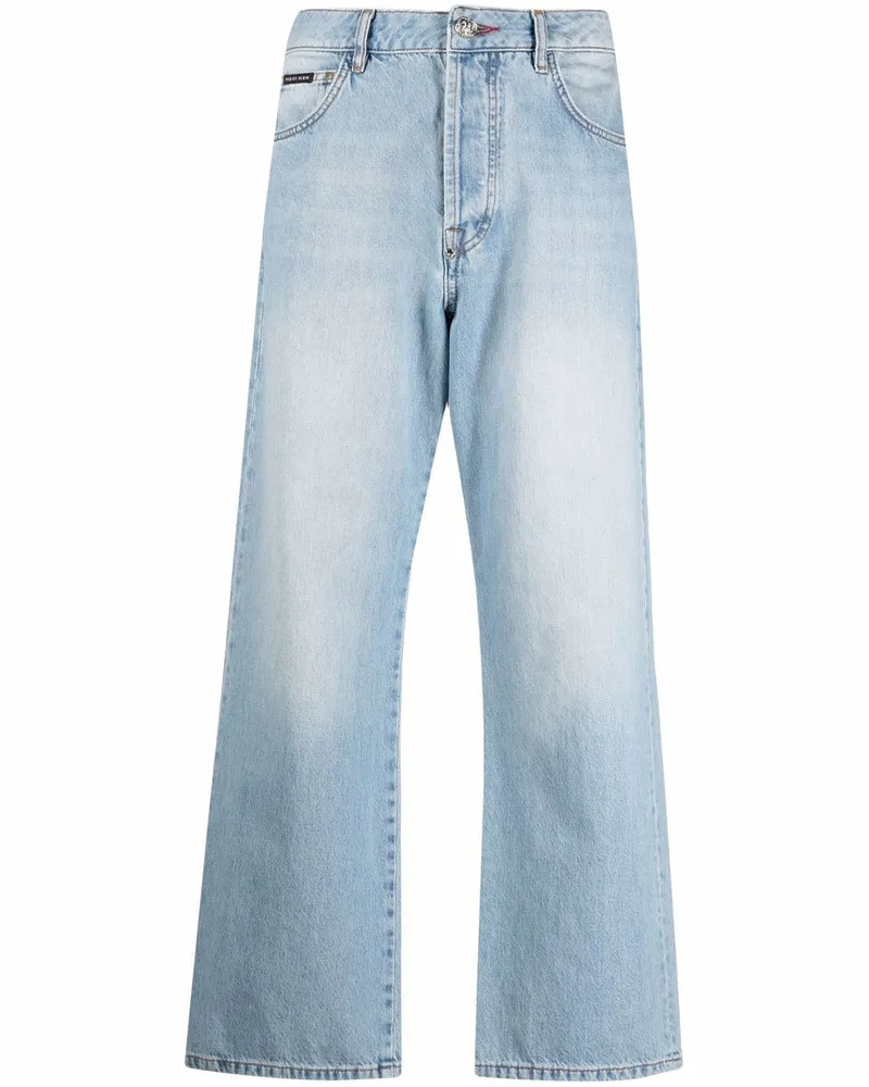 Philipp Plein Klassische Cropped-Jeans - Blau Blau