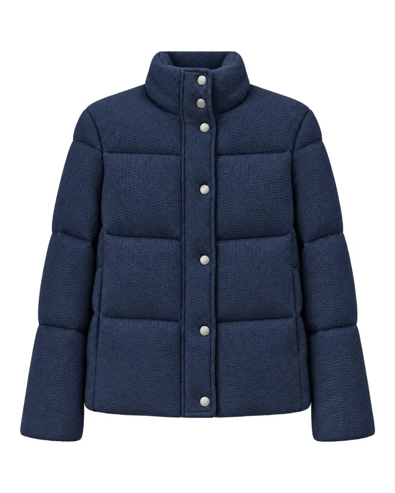 Eleventy quilted wool jacket - Blau Blau
