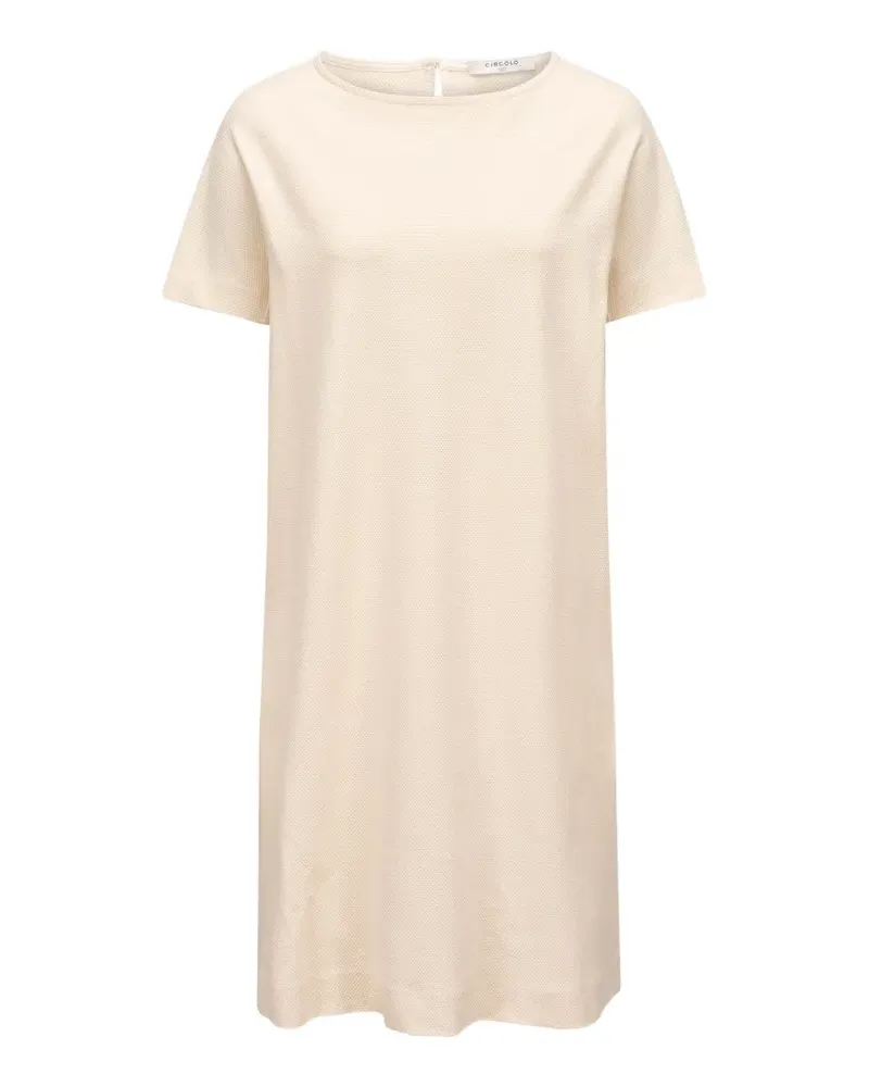 CIRCOLO 1901 Kurzärmeliges Minikleid aus Piqué - Nude Nude