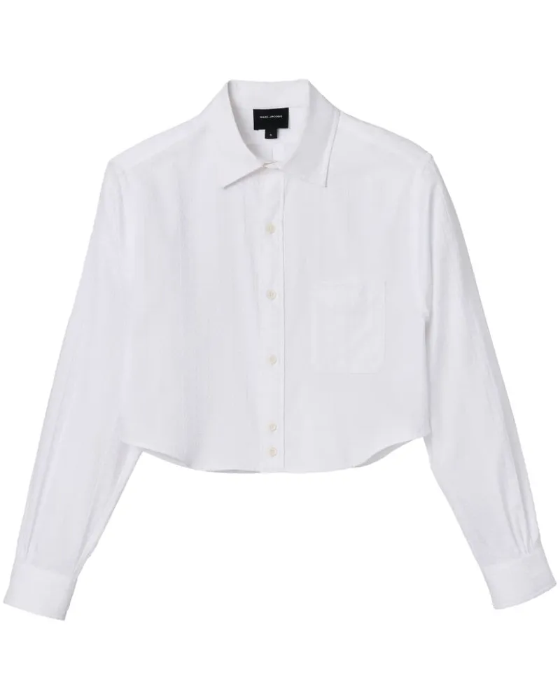 Marc Jacobs The Cropped Femme Hemd - Weiß Weiß