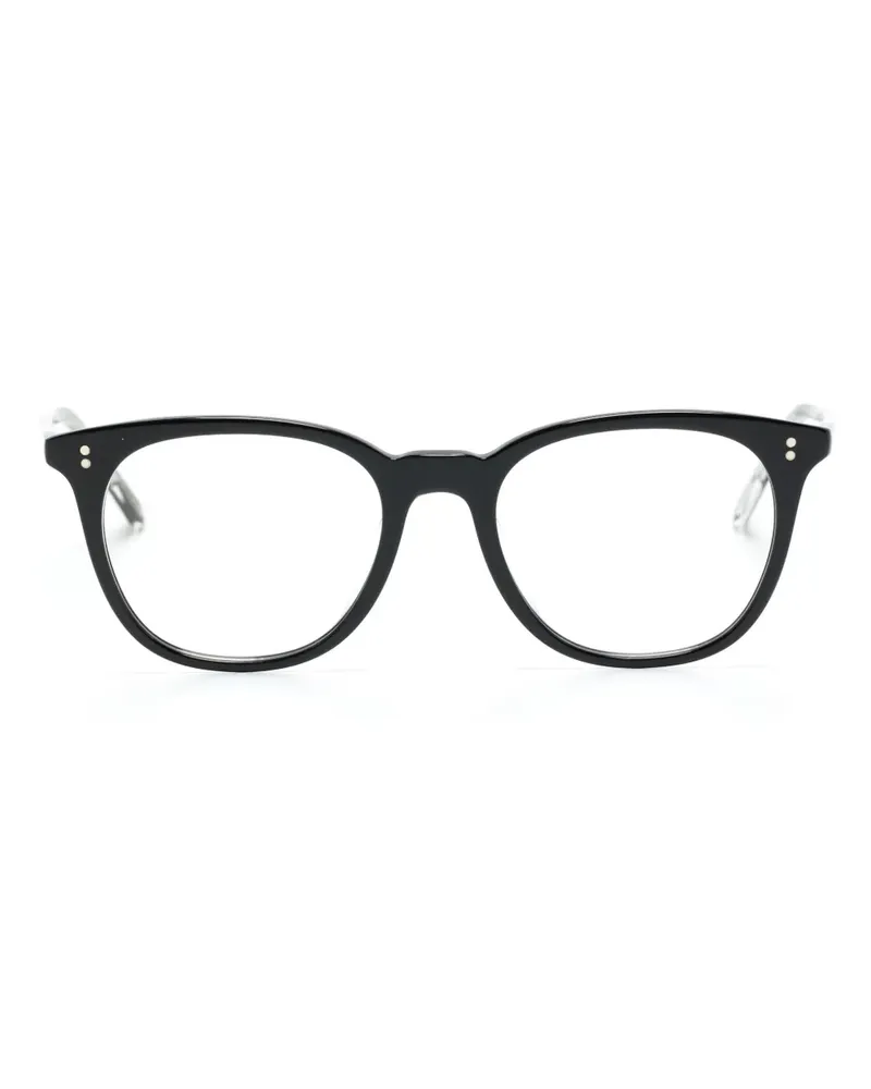 Oliver Peoples Brille mit rundem Gestell - Schwarz Schwarz