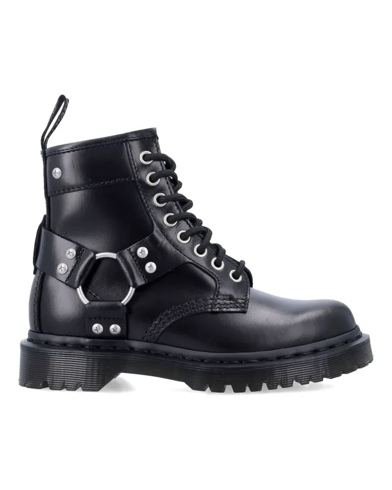 Dr.Martens harness 8 eye boots - Schwarz Schwarz