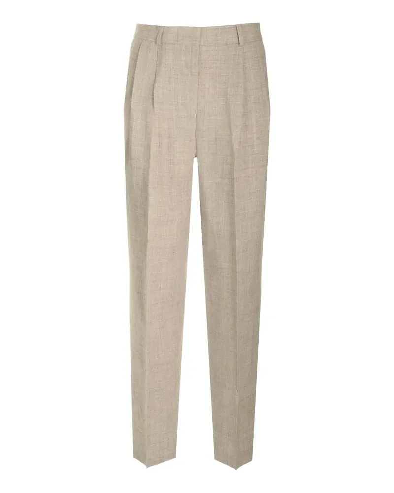 Totême pleated straight-leg trousers - Nude Nude