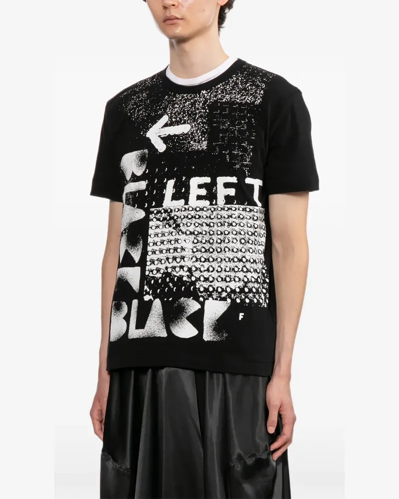 Comme des Garçons slogan-print T-shirt - Schwarz Schwarz