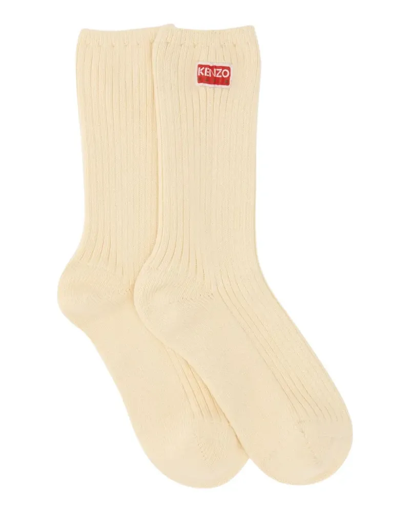 Kenzo logo socks - Nude Nude