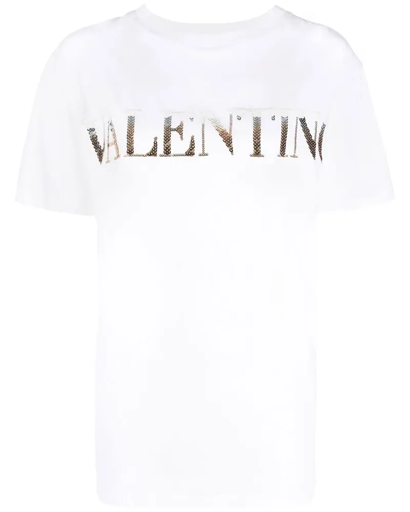 Valentino Garavani T-Shirt mit Logo-Print - Weiß Weiß