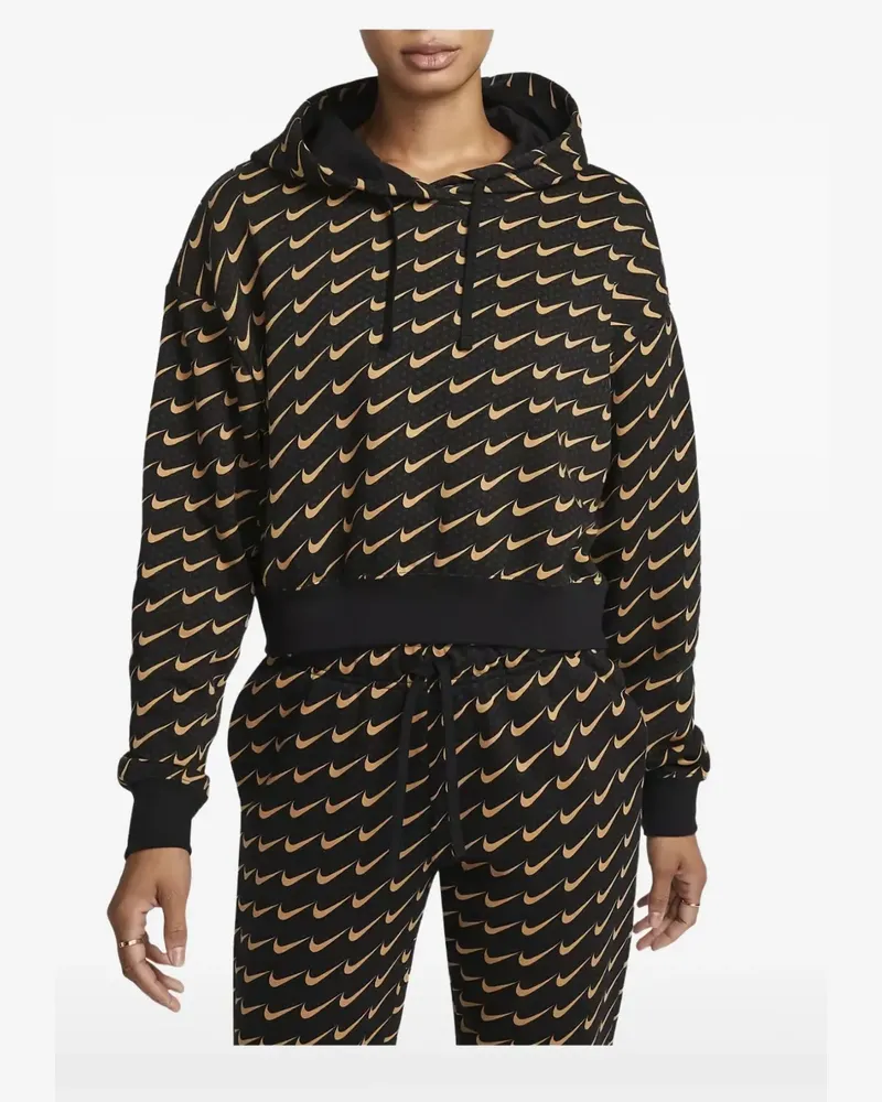 Nike Oversized-Hoodie mit Monogramm - Schwarz Schwarz