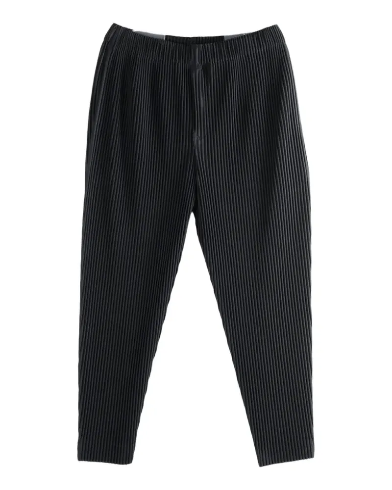 Issey Miyake Monthly Colors : April pleated tapered trousers - Schwarz Schwarz