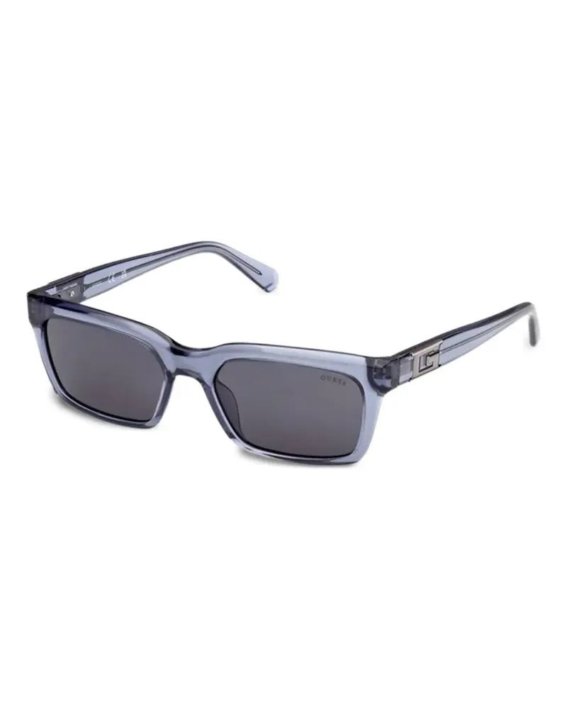 Guess rectangle-frame sunglasses - Blau Blau